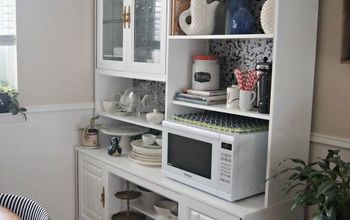 Making Over an 80's Wall Unit Into a Kitchen Hutch