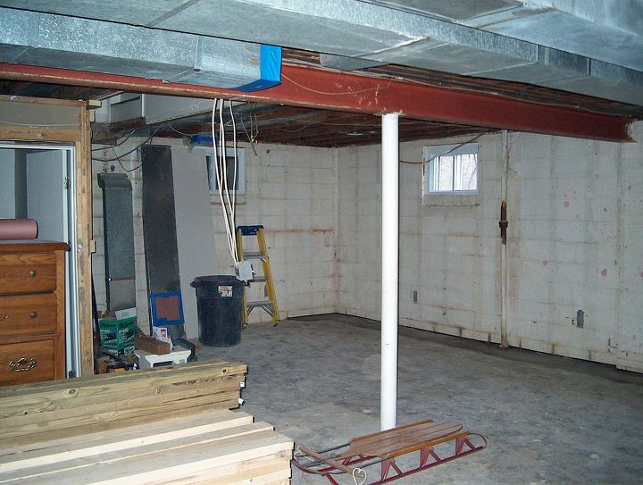 basement remodel, basement ideas, home improvement, Before framing after demolition and clean up