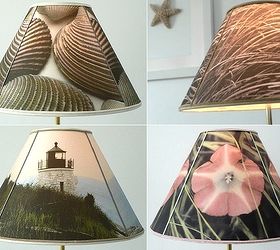 diy lampshade made with inkjet fabric and self adhesive lampshade, crafts, home decor, DIY lampshades made with photos printed on inkjet fabric