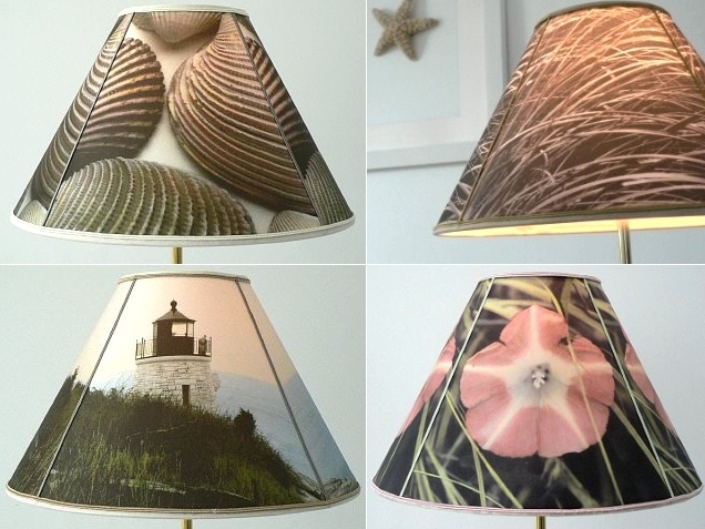 diy lampshade made with inkjet fabric and self adhesive lampshade, crafts, home decor, DIY lampshades made with photos printed on inkjet fabric