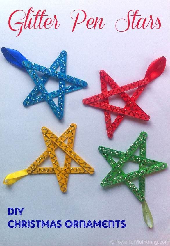 easy christmas crafts for kids craft stick stars, christmas decorations, crafts, seasonal holiday decor