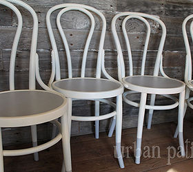dip dyed bentwood chairs, chalk paint, painted furniture
