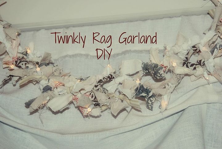twinkly rag garland diy, crafts, seasonal holiday decor