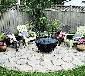 fire pit patio, outdoor living, patio, In full bloom