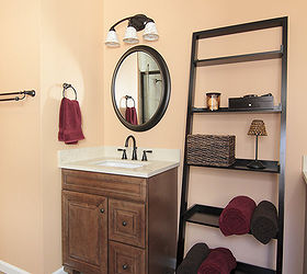 builder s grade bathroom turned to showcase space, bathroom ideas, home decor, home improvement, His and Hers vanities