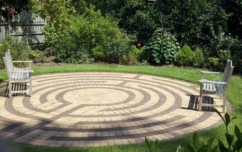 This is the labyrinth at my church. It was built bylandscape architect students at NC State University.