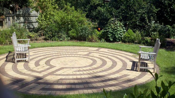 this is the labyrinth at my church it was built byes landscape architect students at, gardening, This is the labyrinth at my church It was built byes landscape architect students at NC State University We just added some Zenith Zoysia