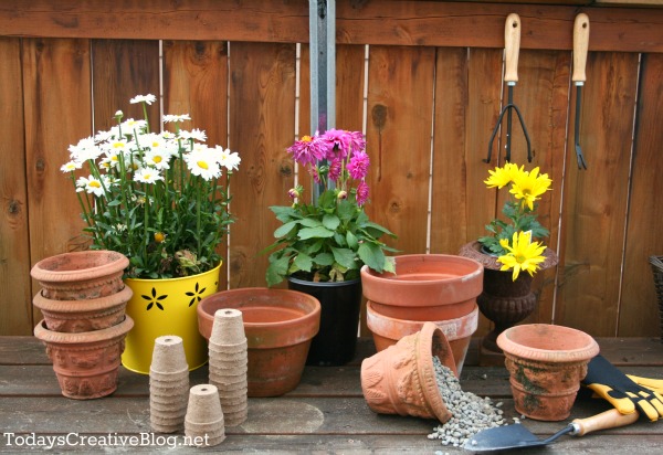 potting and planting area, decks, flowers, gardening, outdoor living, porches