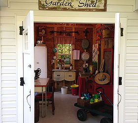 a teacher s dream garden shed, curb appeal, gardening, outdoor living, Welcome to a truly functional potting shed