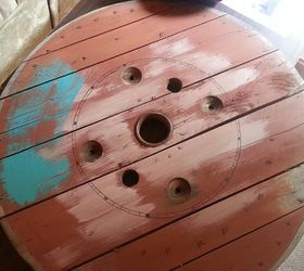 re purposed cable spools, crafts, repurposing upcycling