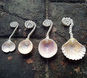 pearl shell sugar mustard spoons, crafts