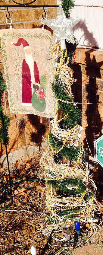 outdoor christmas tree, christmas decorations, seasonal holiday decor