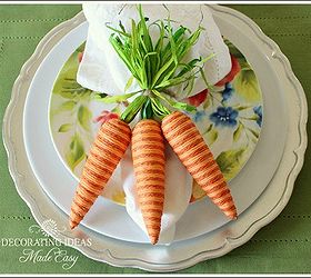 easter table setting ideas, easter decorations, seasonal holiday d cor, wreaths, I ve also used these carrots in an Easter wreath