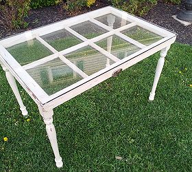 repurposed window, repurposing upcycling, A window table for my family room