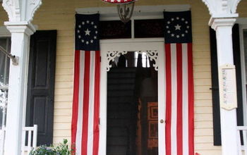 A Favorite Outdoor Space -- A Patriotic Victorian Farmhouse Front Porch