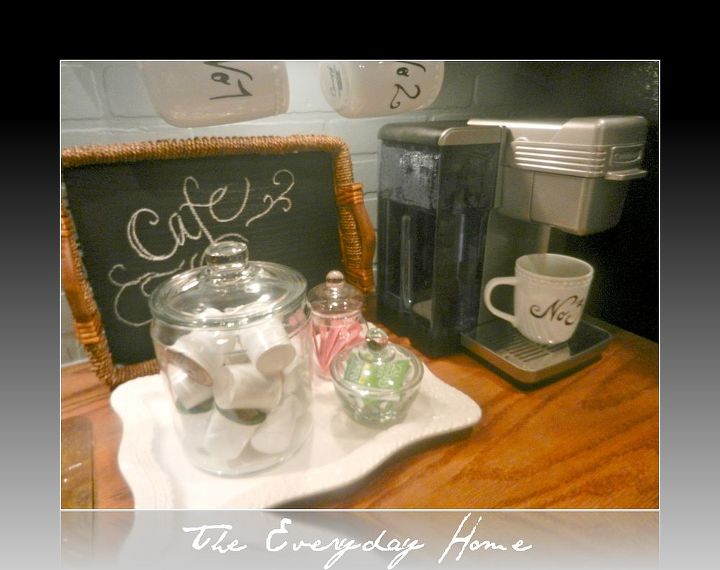 my mini coffee station it greets me every morning, chalk paint, cleaning tips, kitchen design