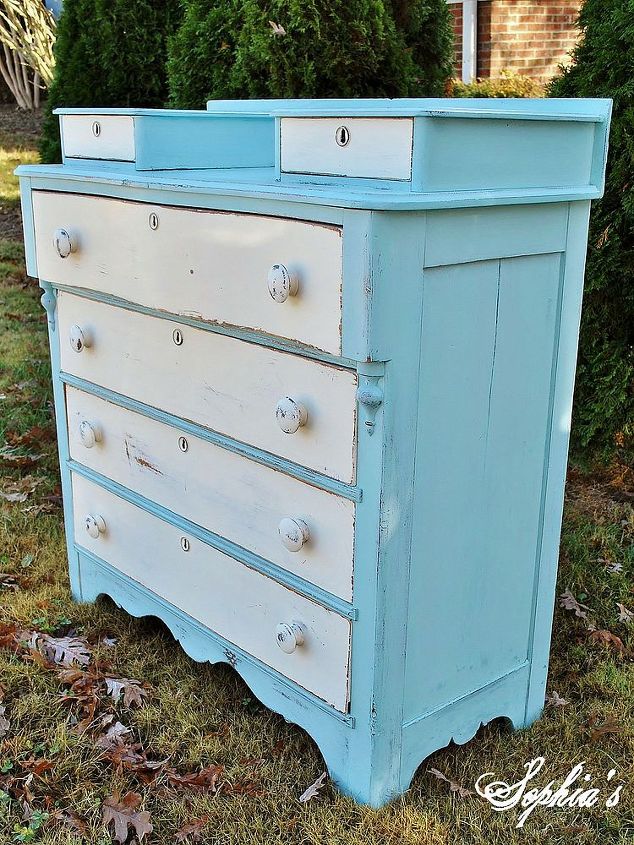 dresser makeover with milk paint and chalk paint, chalk paint, painted furniture