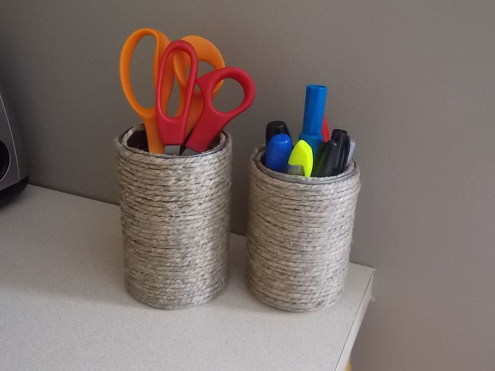 things you can do with a tin can, crafts, Use to hold office supplies
