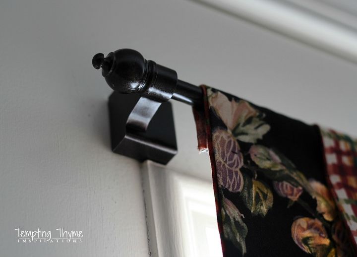 using a magnetic curtain rod on a steel door, doors, home decor, repurposing upcycling, window treatments