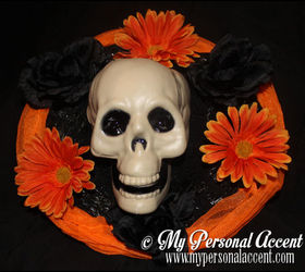 dollar craft halloween wreath, crafts, halloween decorations, seasonal holiday decor, wreaths
