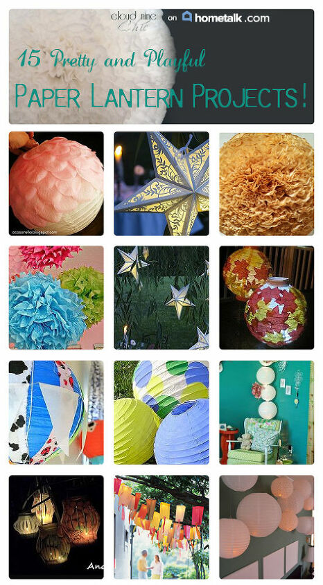 pretty and playful paper lantern projects curated for hometalk, crafts, Check out all 15 paper lantern images on my Hometalk board Paper Lantern Paradise