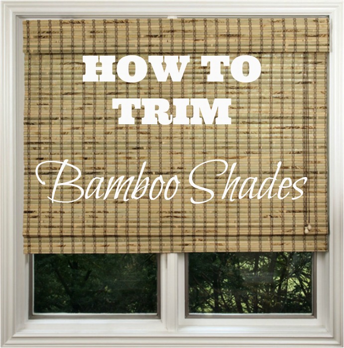how to trim bamboo shades, diy, window treatments, windows