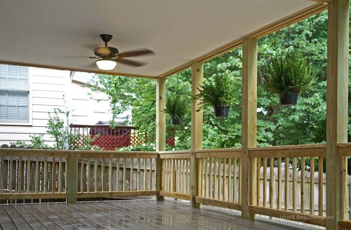 sunroom deck addition, decks, home improvement, outdoor living, Deck area below sunroom