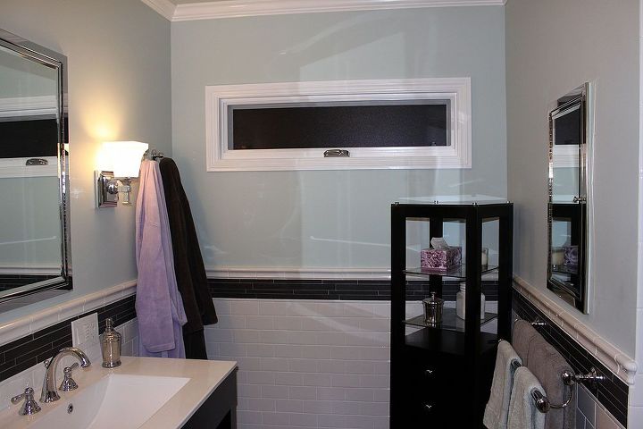 bathroom remodel, bathroom ideas, home improvement, New window looks great Special matte bathroom paint gives it a spa feeling