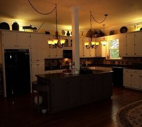 kitchen face lift on a budget, doors, home decor, kitchen backsplash, kitchen design, kitchen island, Not sure why this picture is so dark it s a very light and bright kitchen