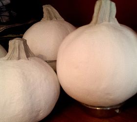 diy scary paper mache pumpkins, crafts, decoupage, halloween decorations, seasonal holiday decor, leave to dry