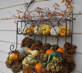 fall and halloween my favorite holidays, gardening, halloween decorations, seasonal holiday d cor, Fall wall planter