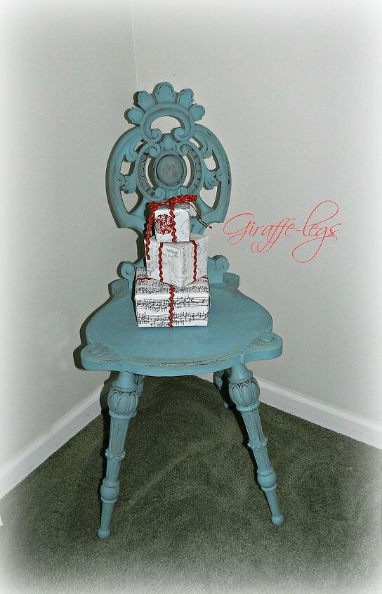 an old chair redone in ascp, home decor, painted furniture