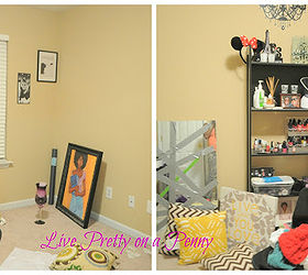guest room makeover woman cave retreat, entertainment rec rooms, home decor, guest room before dump all