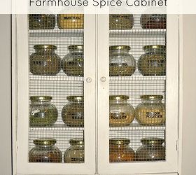 Dilapitated Cabinet Turned Farmhouse Spice Cabinet