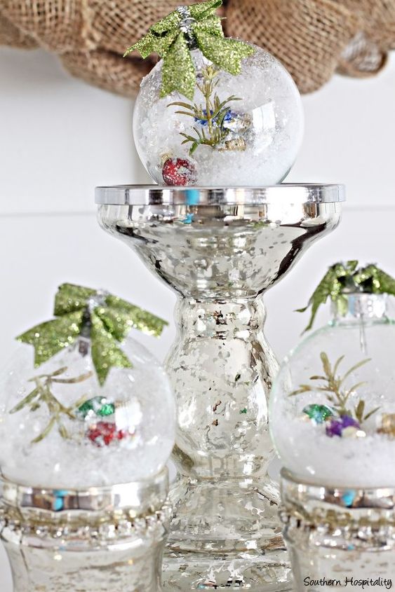 ornamentos de vidro globo de neve