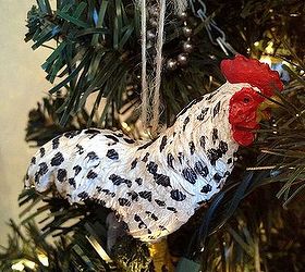 the man tree, christmas decorations, seasonal holiday decor, Chicken Ornament We have a flock of 9 chickens this year