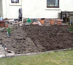 rockery, gardening, landscape, All dug out awaiting the stones