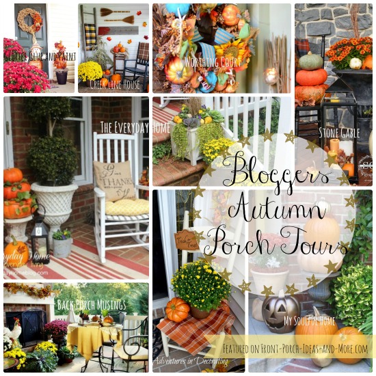 tour 25 fall porches, porches, seasonal holiday decor, wreaths, Tours of 23 Autumn Porches Featured on Front Porch Ideas and More