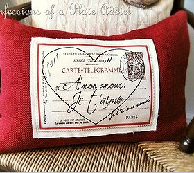 fun ideas for valentine s day, seasonal holiday d cor, valentines day ideas, My Pottery Barn inspired French Valentine pillow includes the free graphic here