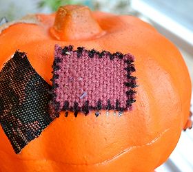 how to make a tipsy pumpkin topiary with dollar tree pumpkins, crafts, seasonal holiday decor, fake stitches with a Sharpie or black paint pen