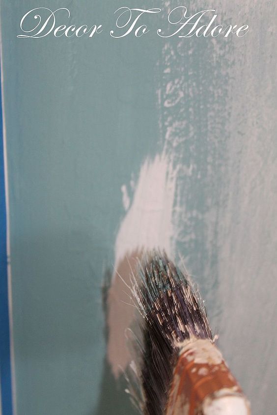 painting an accent wall, paint colors, painting, wall decor, Dry brush technique