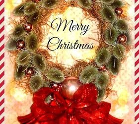thistle christmas wreath glam, christmas decorations, crafts, seasonal holiday decor, wreaths