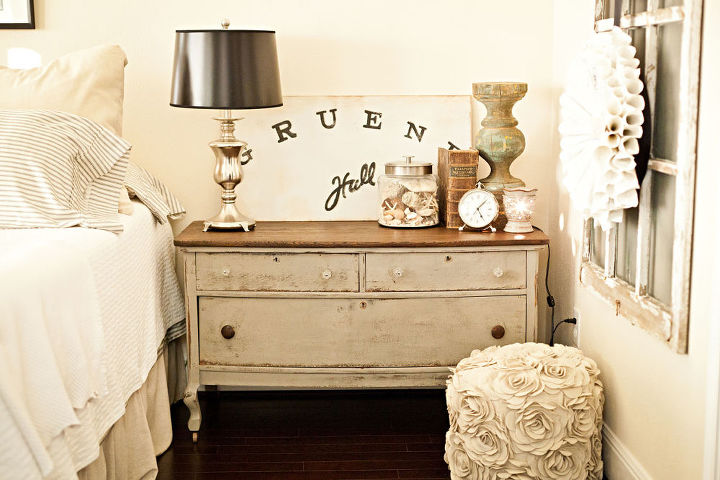our master bedroom, chalk paint, home decor, Old Dresser from Gruene and refinished by me in ASCP French Linen