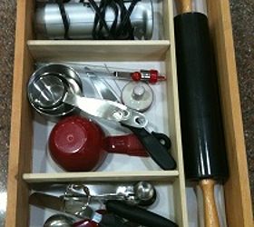 diy kitchen drawer dividers, cleaning tips, storage ideas, After my baking drawer