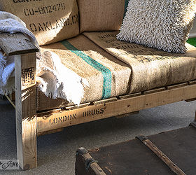a two pallet chair anyone can build in a jiffy, diy, how to, outdoor furniture, painted furniture, pallet, repurposing upcycling, Pallet markings were celebrated by placing th