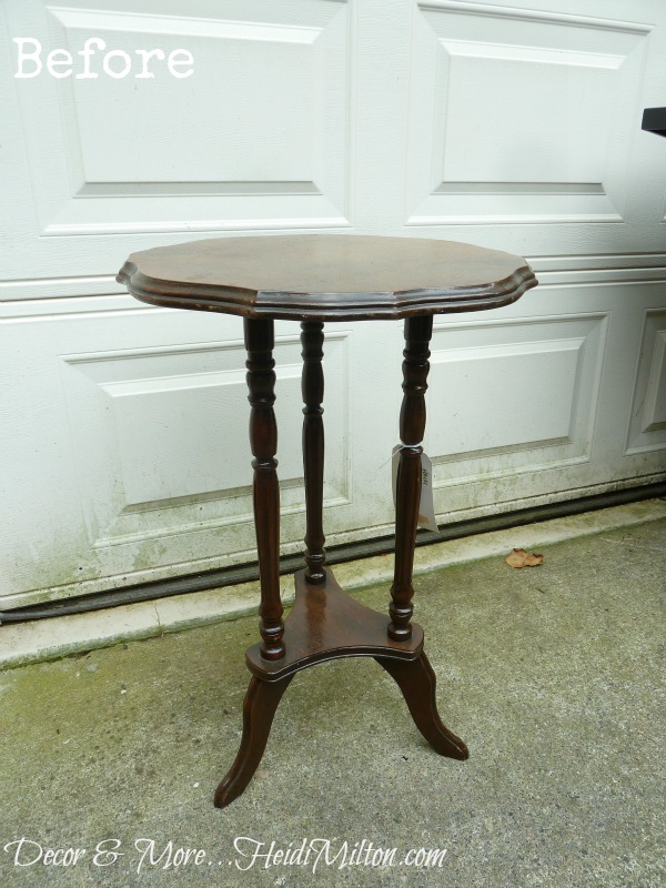 ascp emperor s silk table makeover, painted furniture, Before