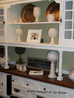before after country buffet, chalk paint, painted furniture