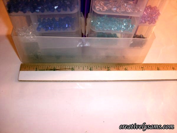 organizing earrings, crafts, organizing, storage ideas, The container is only 7 deep