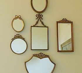 decorating your walls with vintage mirrors, home decor