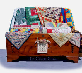 magic touch her quilt cabinet, cleaning tips, closet, crafts, The Cedar Chest holds my Quilts from Miniatures to an Amish Dresden Plate which I had received as a gift quite a few years back
